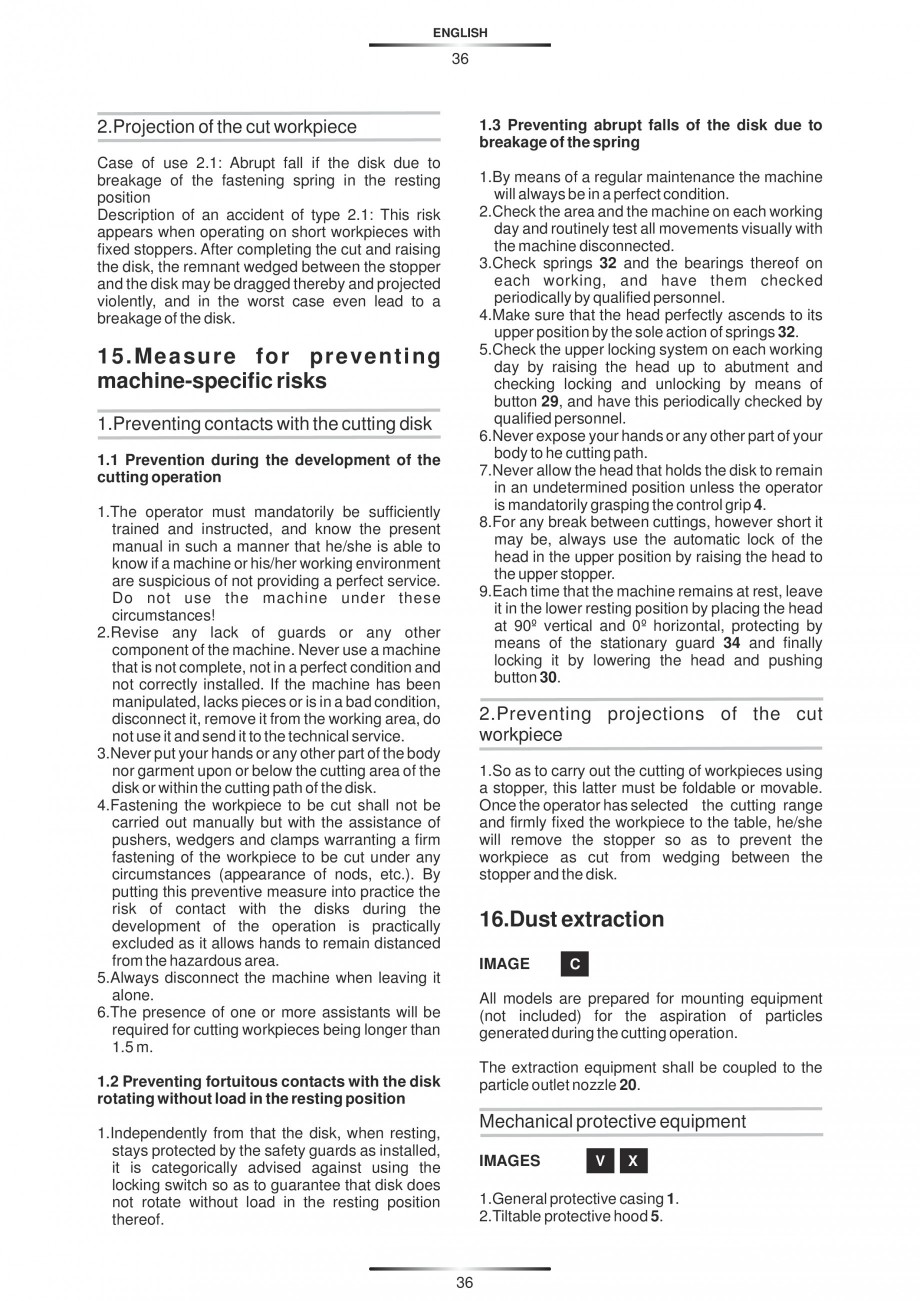 Pagina 47-Fierastraie circulare cu masa - Manual STAYER SC 265 W Instructiuni montaj, utilizare Spaniola,...