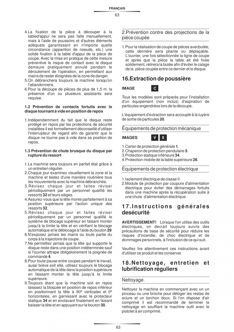 Pagina 74-Fierastraie circulare cu masa - Manual STAYER SC 265 W Instructiuni montaj, utilizare Spaniola,...