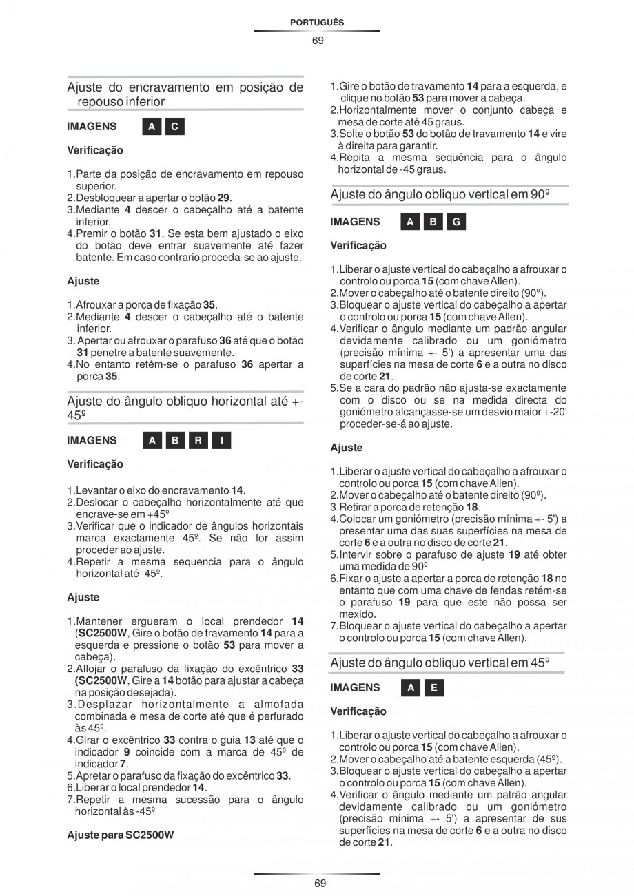 Pagina 80 - Fierastraie circulare cu masa - Manual STAYER SC 265 W Instructiuni montaj, utilizare...