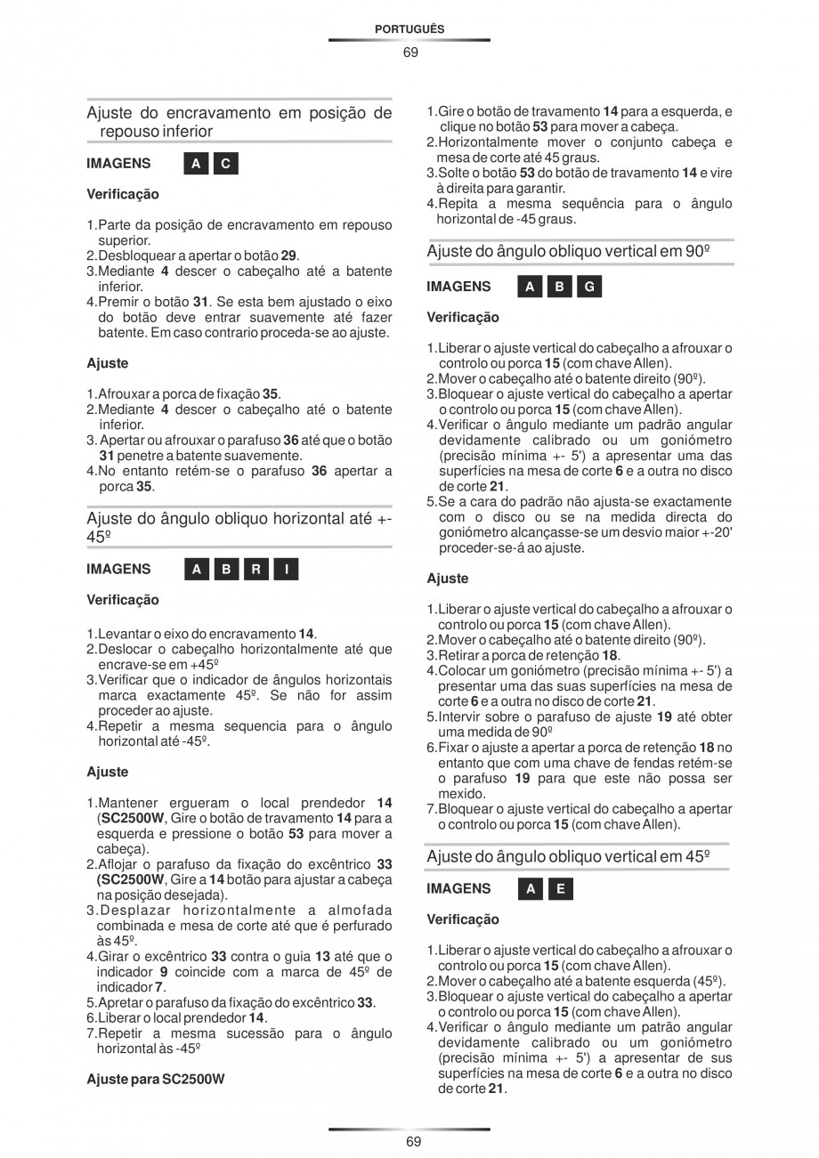 Pagina 80-Fierastraie circulare cu masa - Manual STAYER SC 265 W Instructiuni montaj, utilizare Spaniola,...