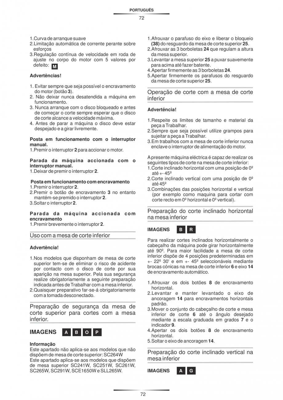 Pagina 83-Fierastraie circulare cu masa - Manual STAYER SC 265 W Instructiuni montaj, utilizare Spaniola,...