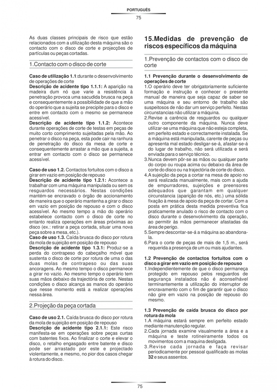 Pagina 86 - Fierastraie circulare cu masa - Manual STAYER SC 265 W Instructiuni montaj, utilizare...