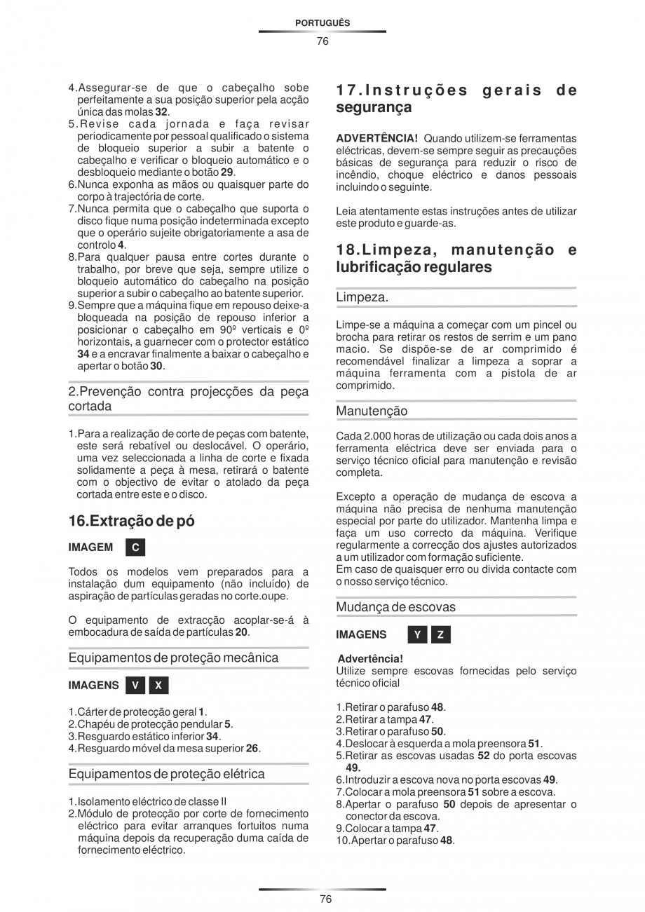 Pagina 87-Fierastraie circulare cu masa - Manual STAYER SC 265 W Instructiuni montaj, utilizare Spaniola,...