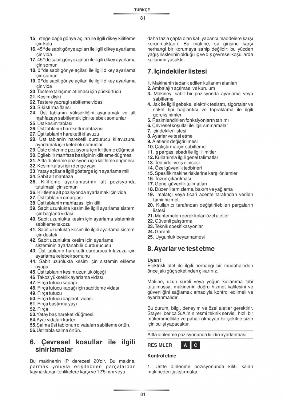 Pagina 92-Fierastraie circulare cu masa - Manual STAYER SC 265 W Instructiuni montaj, utilizare Spaniola,...