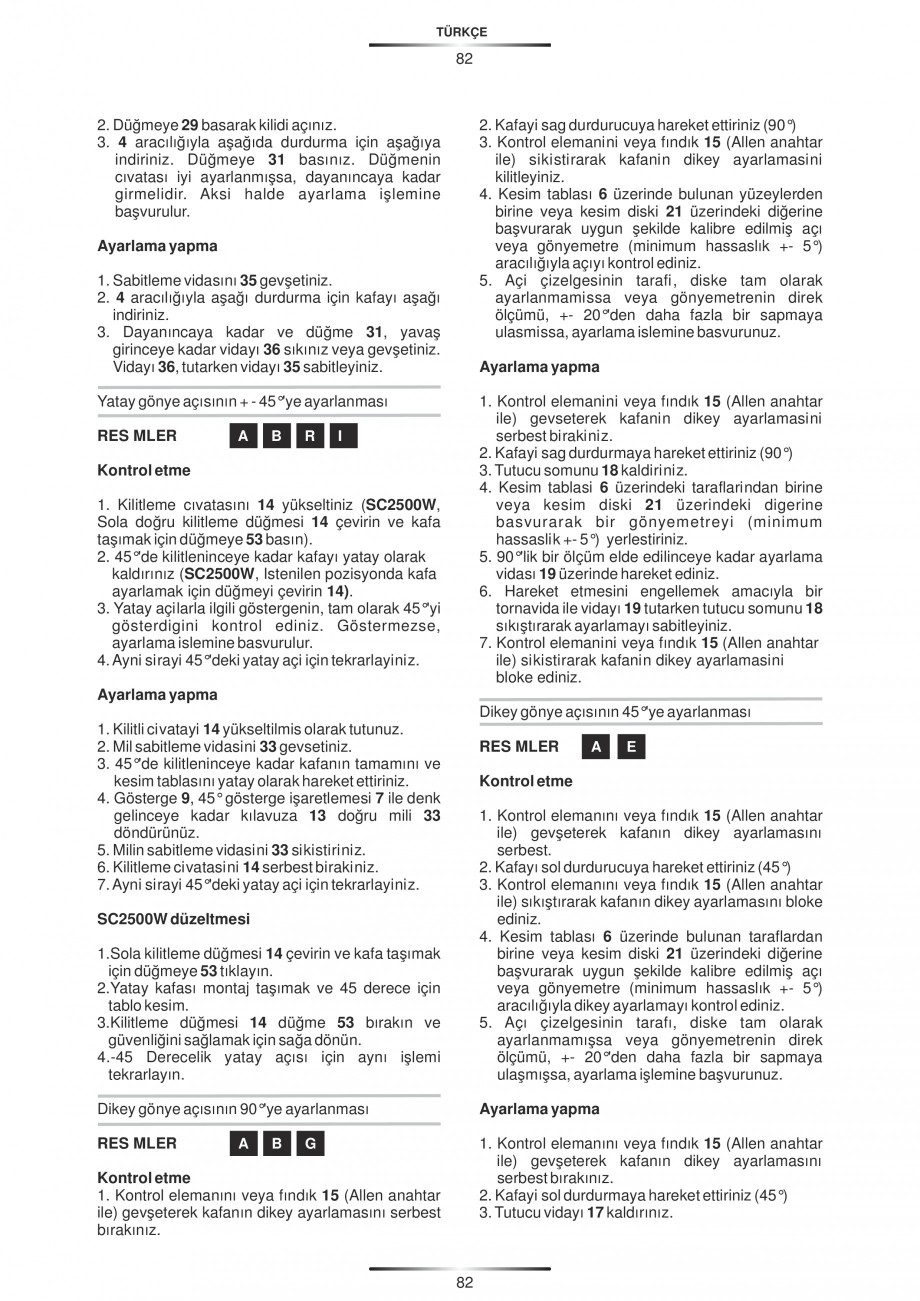 Pagina 93-Fierastraie circulare cu masa - Manual STAYER SC 265 W Instructiuni montaj, utilizare Spaniola,...