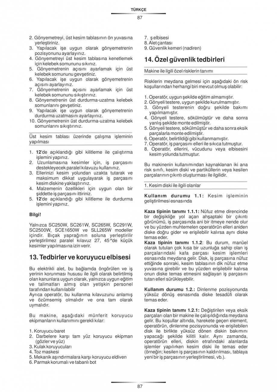 Pagina 98-Fierastraie circulare cu masa - Manual STAYER SC 265 W Instructiuni montaj, utilizare Spaniola,...