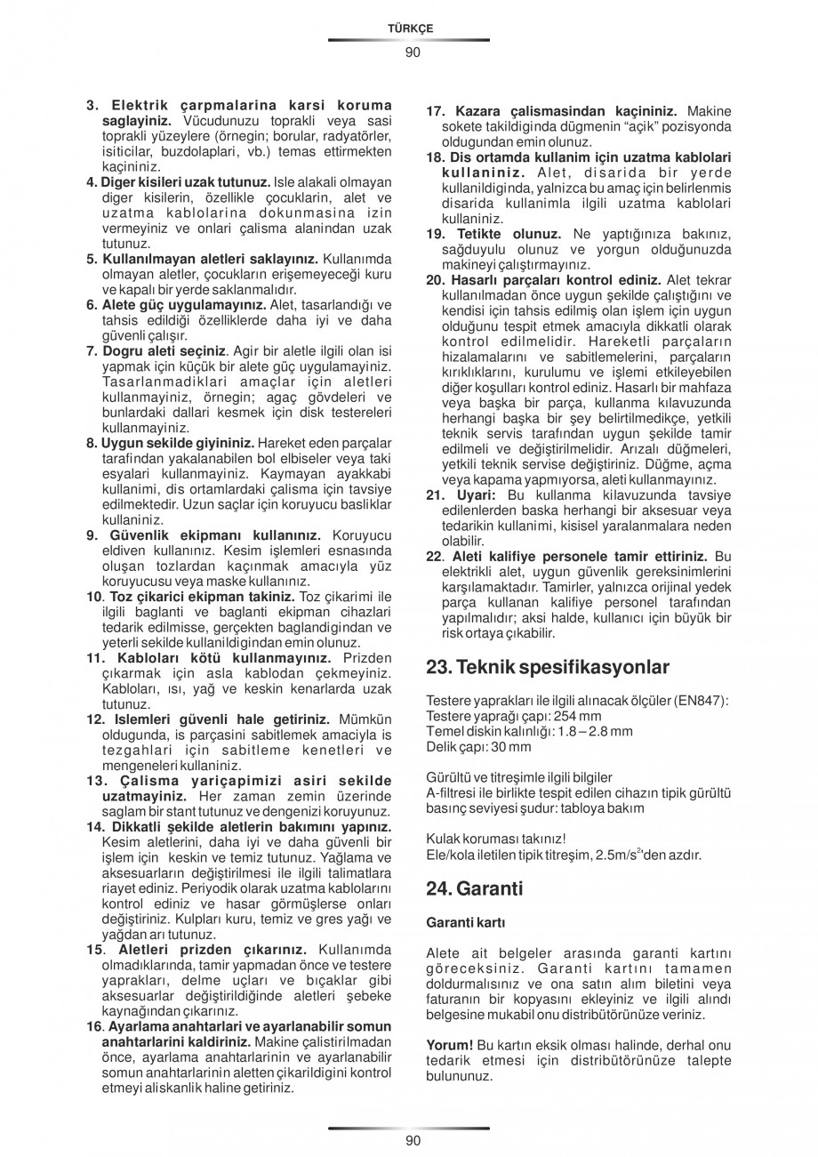 Pagina 101-Fierastraie circulare cu masa - Manual STAYER SC 265 W Instructiuni montaj, utilizare Spaniola,...