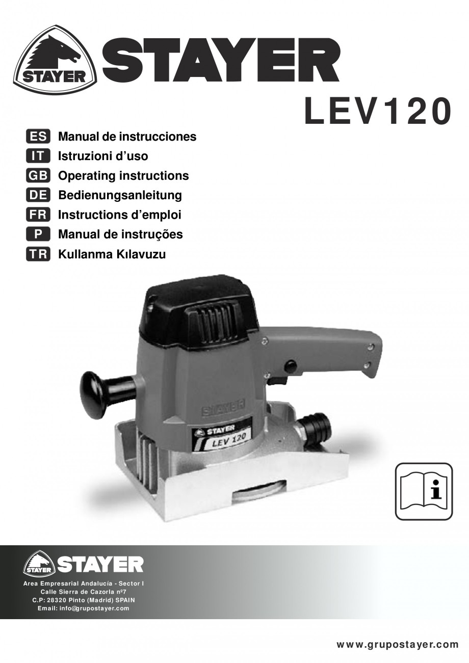 Pagina 1-Masina de slefuit cu disc circular 400 W - Manual STAYER LEV 120 Instructiuni montaj, utilizare...