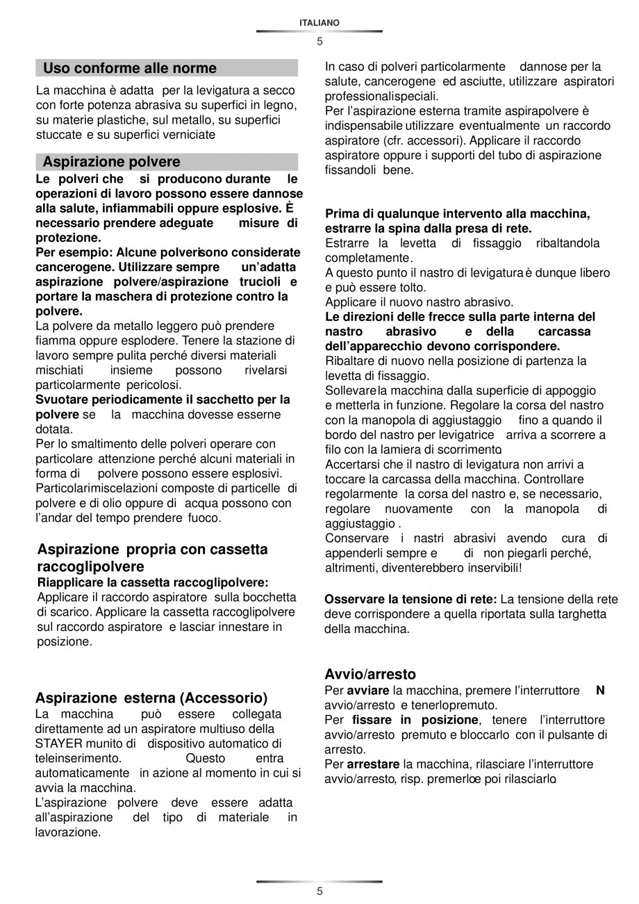 Pagina 9-Slefuitoare cu banda continua 900 W si 1200 W - Manual STAYER LEN 751 E, LEN 610 Instructiuni montaj...