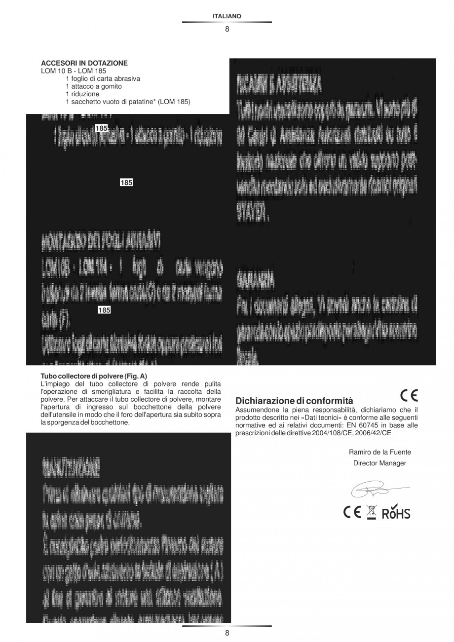 Pagina 8-Slefuitoare orbitale 200 W si 300 W - Manual STAYER LOM 185, LOM 10 B Instructiuni montaj, utilizare...