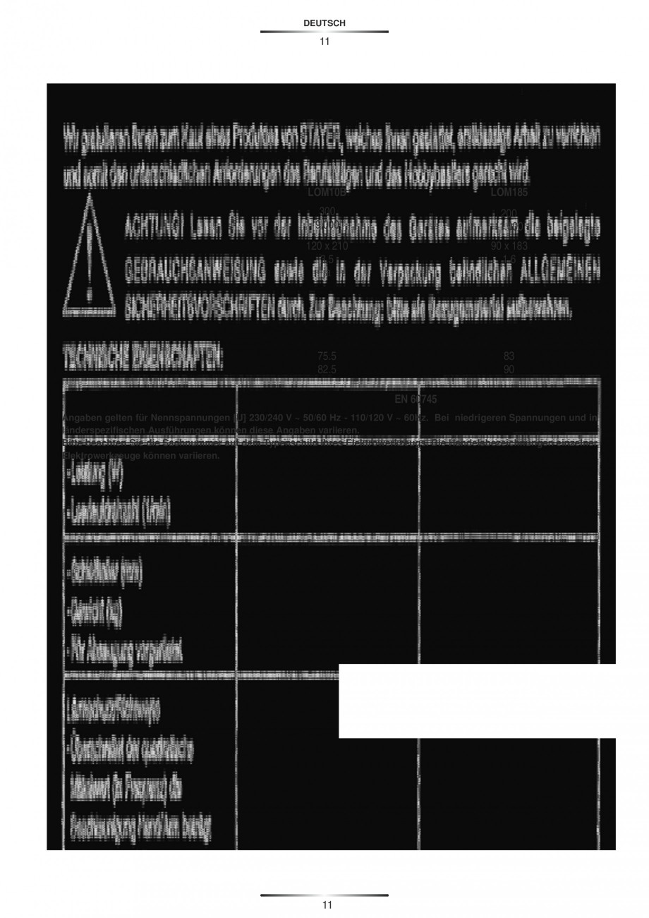 Pagina 11-Slefuitoare orbitale 200 W si 300 W - Manual STAYER LOM 185, LOM 10 B Instructiuni montaj, utilizare...