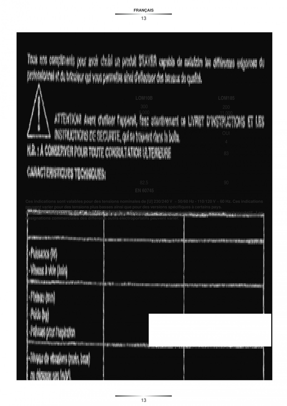 Pagina 13-Slefuitoare orbitale 200 W si 300 W - Manual STAYER LOM 185, LOM 10 B Instructiuni montaj, utilizare...