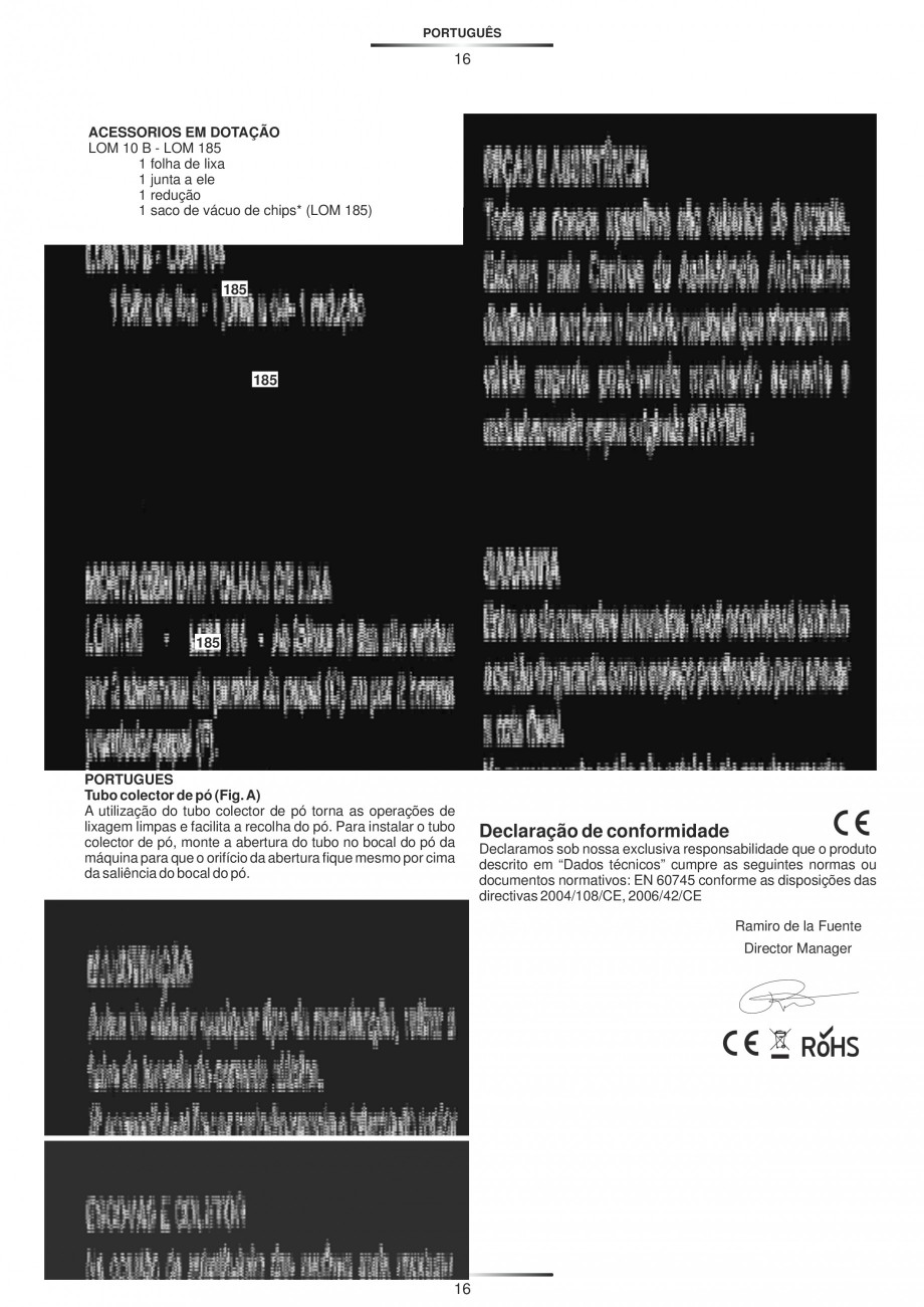 Pagina 16-Slefuitoare orbitale 200 W si 300 W - Manual STAYER LOM 185, LOM 10 B Instructiuni montaj, utilizare...