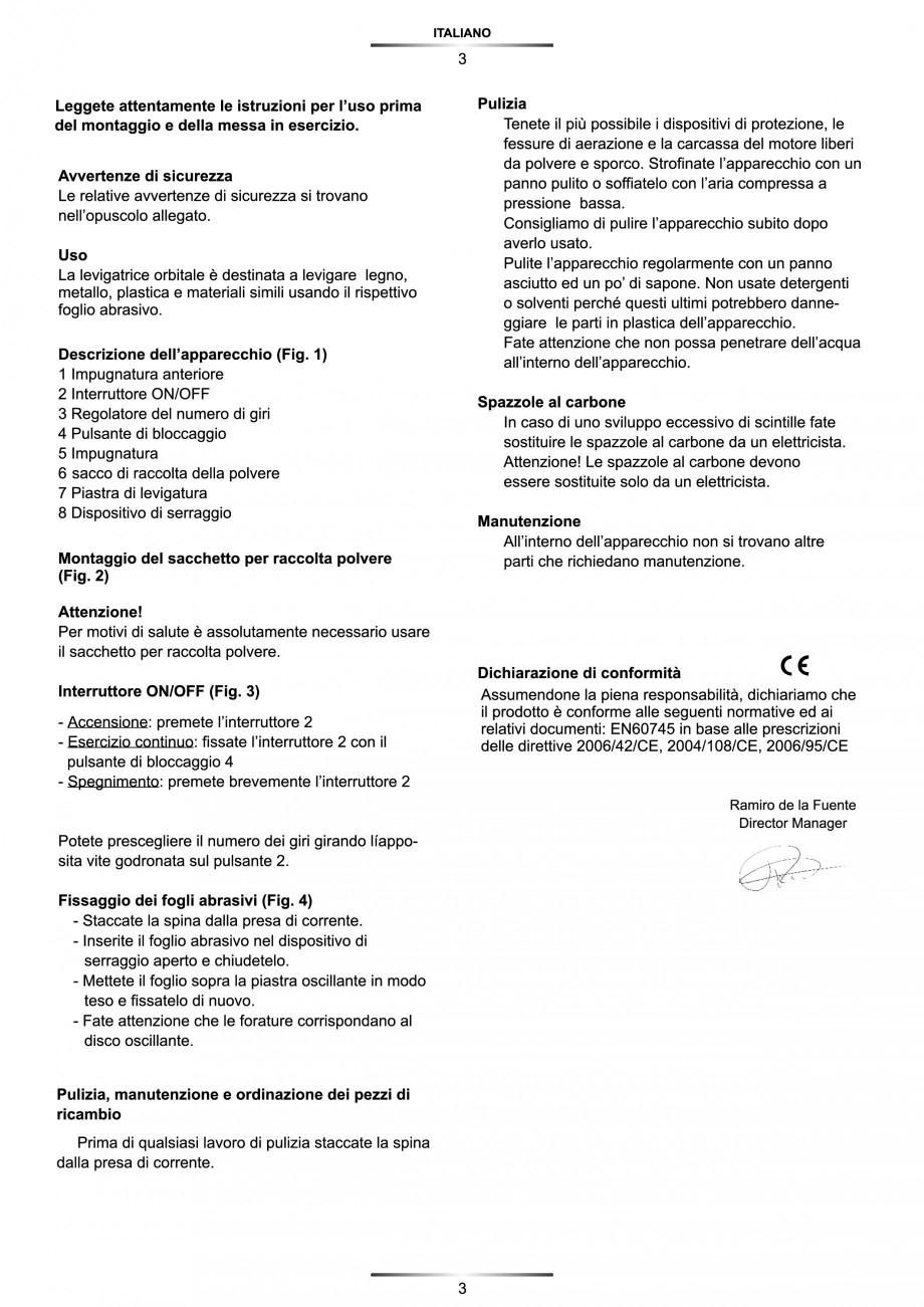 Pagina 4-Slefuitoare orbitale 280 W si 420 W - Manual STAYER LH 227 E Instructiuni montaj, utilizare Engleza,...