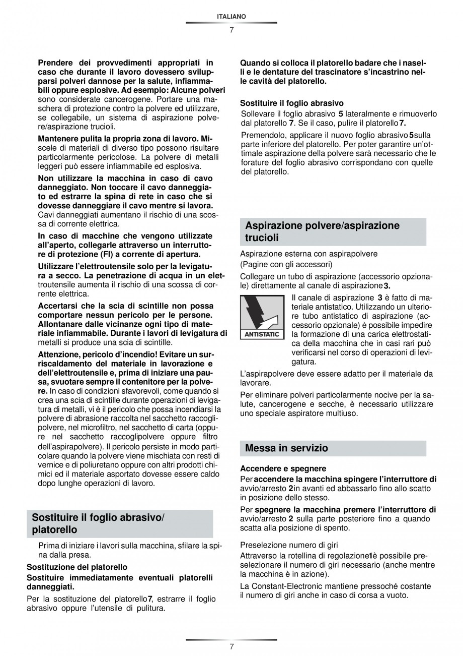 Pagina 8-Slefuitor rotoorbital 450 W - Manual STAYER RO 150 E  Instructiuni montaj, utilizare Engleza,...