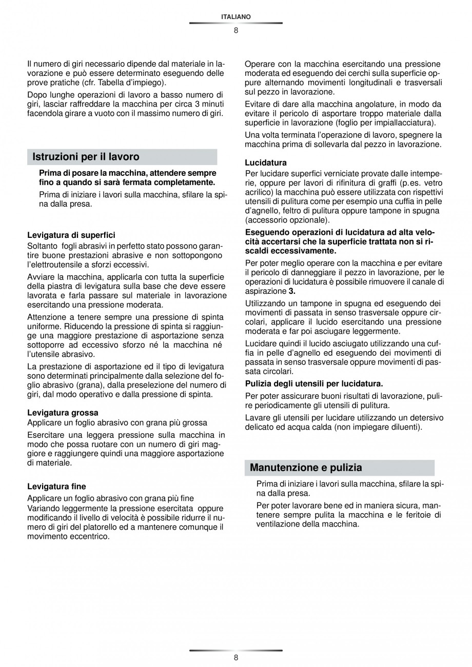 Pagina 9-Slefuitor rotoorbital 450 W - Manual STAYER RO 150 E  Instructiuni montaj, utilizare Engleza,...