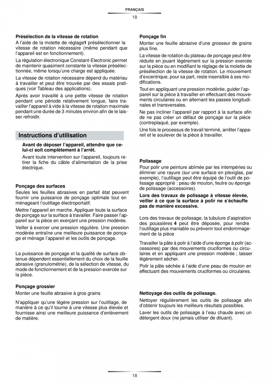 Pagina 19-Slefuitor rotoorbital 450 W - Manual STAYER RO 150 E  Instructiuni montaj, utilizare Engleza,...