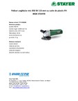 Polizor unghiular mic 850 W 115 mm cu cutie de plastic STAYER - FH 850K