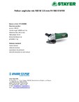 Polizor unghiular mic 900 W 115 mm STAYER - FH 900