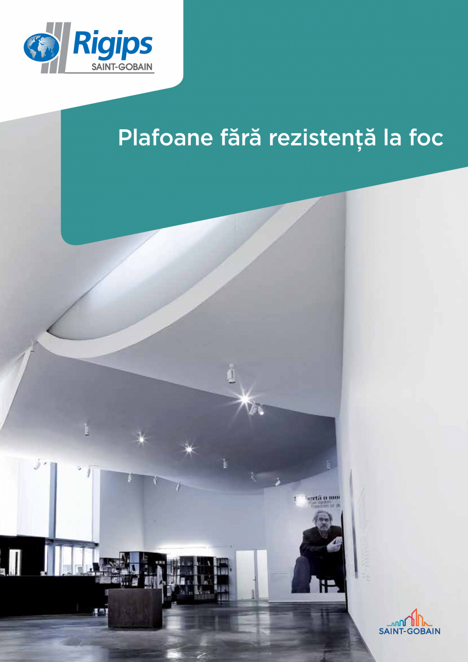 Pagina 1-Plafoane fara rezistenta la foc  Catalog, brosura Romana Plafoane fără rezistenţă la foc
...