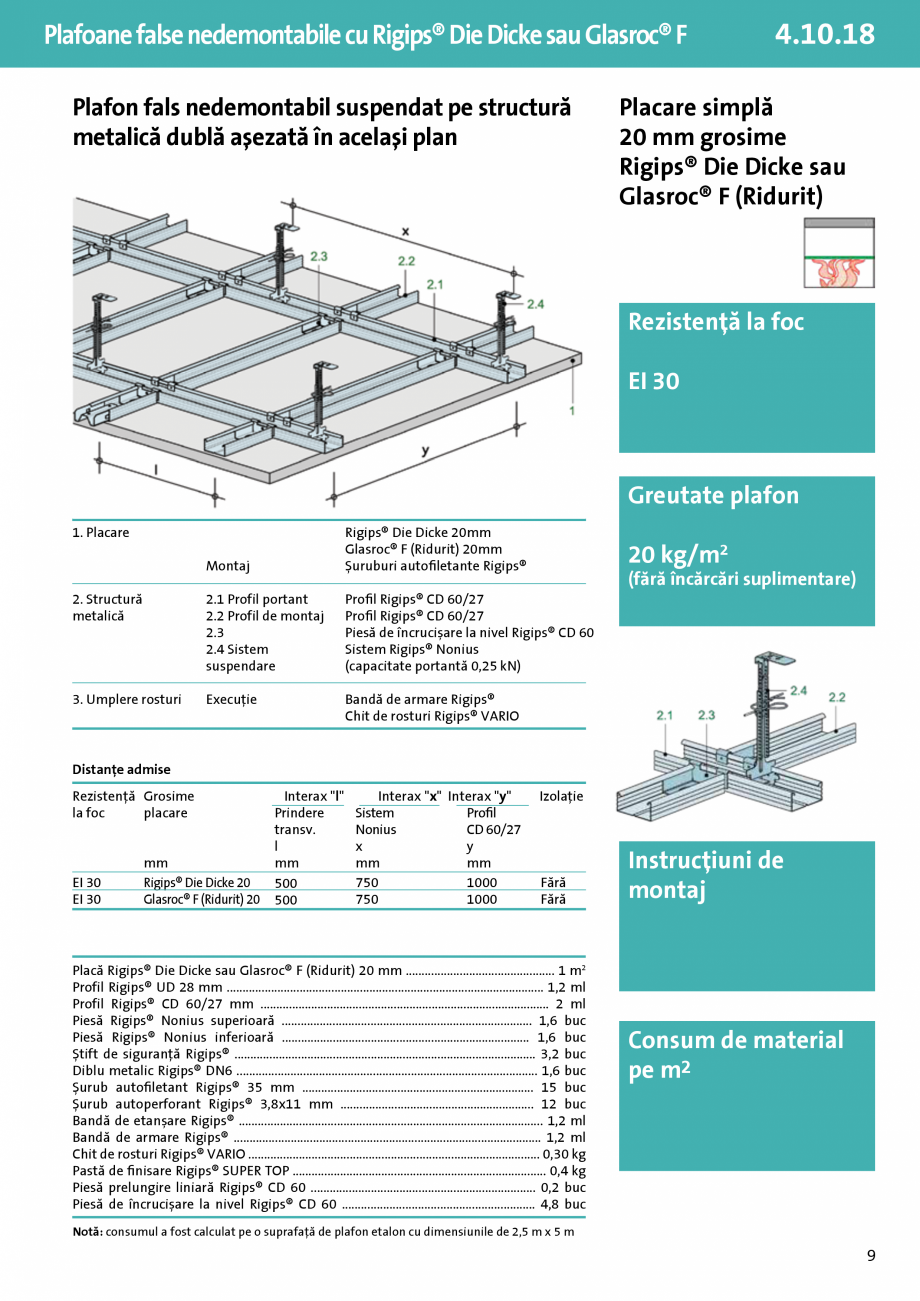 Pagina 1-Plafon nedemontabil pe structura metalica dubla asezata in acelasi plan - 4.10.18 - 1x20 mm...