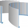 Glasroc F Riflex - perete convex concav