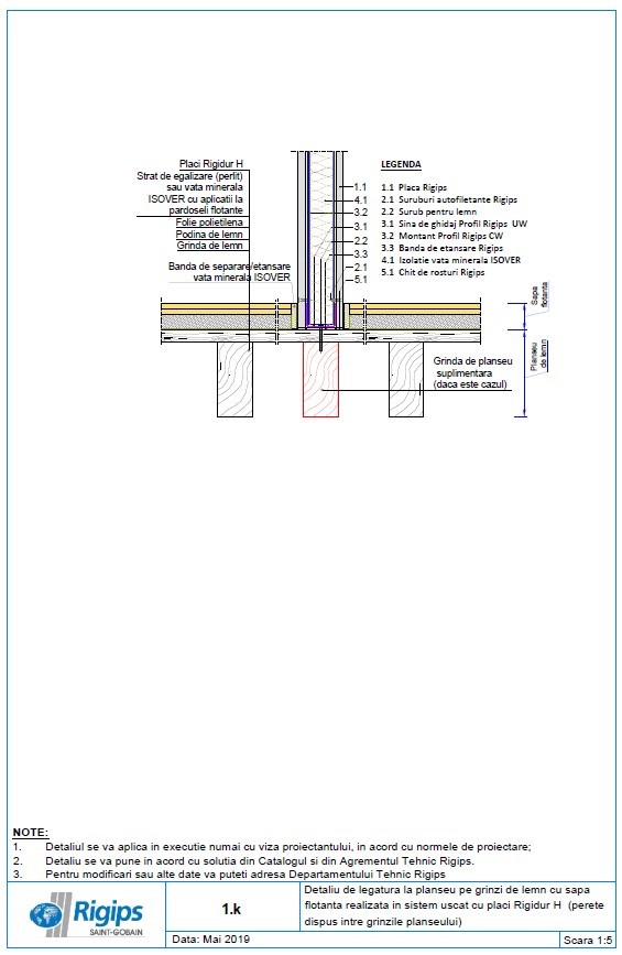 Pagina 1-CAD-DWG Detaliu de legatura la planseu pe grinzi de lemn cu sapa flotanta realizata in sistem uscat ...