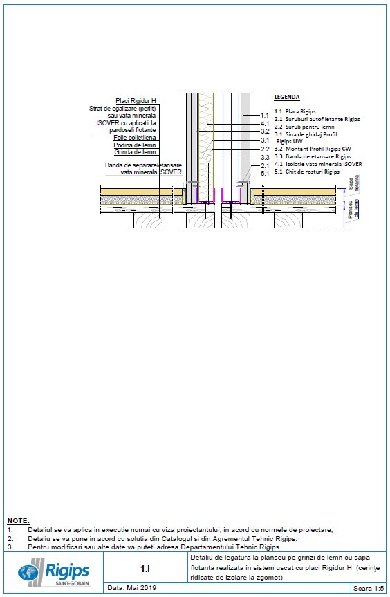 Pagina 1-CAD-DWG Detaliu de legatura la planseu pe grinzi de lemn cu sapa flotanta realizata in sistem uscat ...