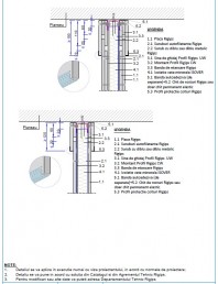 Detalii racorduri elastice la planseu superior a peretilor cu structura simpla - Varianta 2 