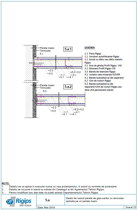 Pagina 1-CAD-DWG Detalii de racord perete de gips carton cu tencuiala aplicata pe un perete masiv...
