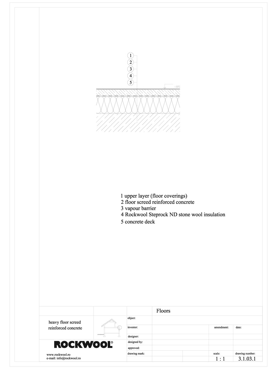 Pagina 1-CAD-DWG Termoizolarea pardoselilor - detaliu termoizolare pardoseala pe structura beton armat...