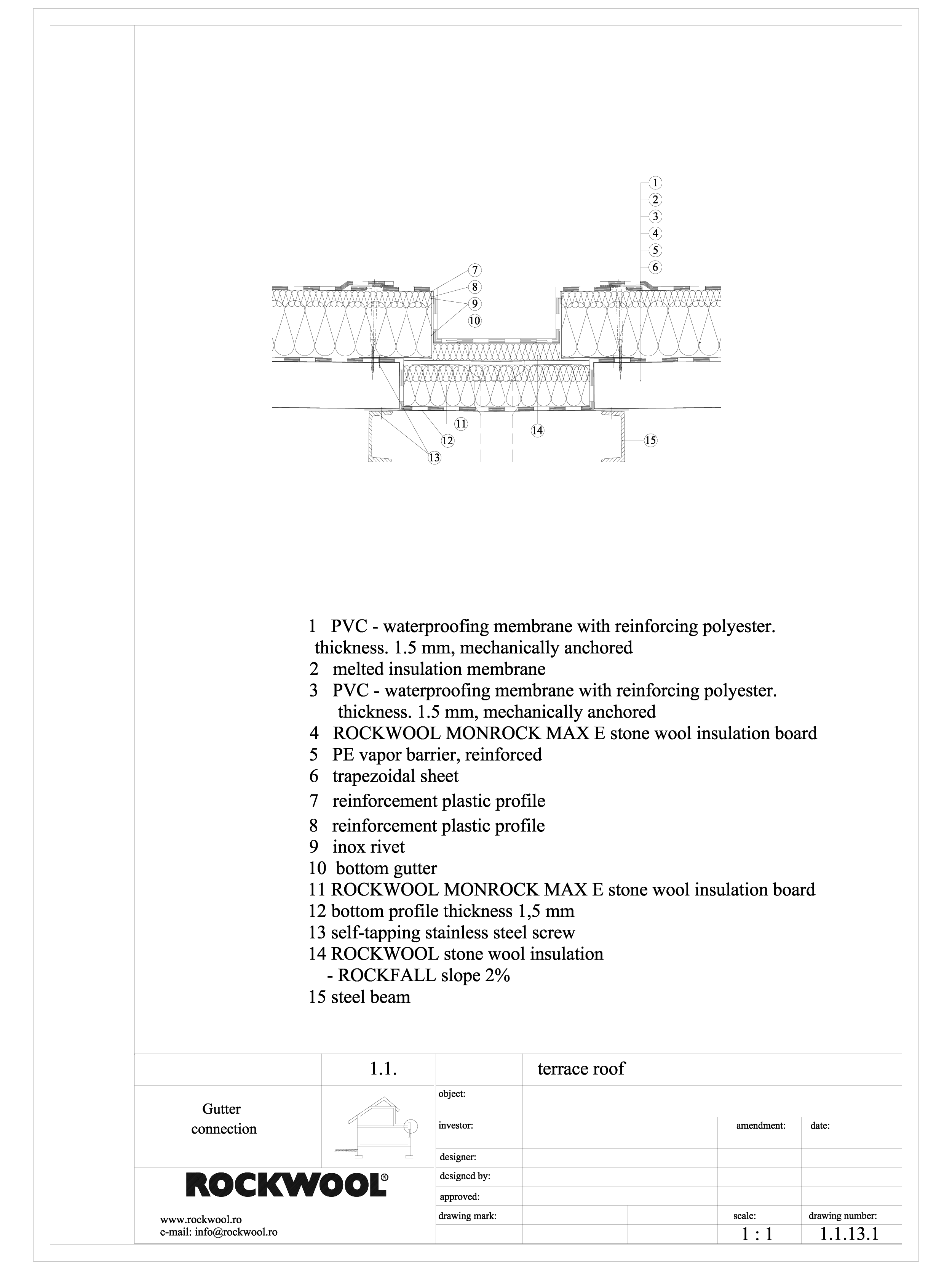 CAD DWG Termoizolarea Teraselor Detaliu Canal De Scurgere ROCKWOOL cad-dwg-termoizolarea-teraselor-detaliu-canal-de-scurgere-rockwool