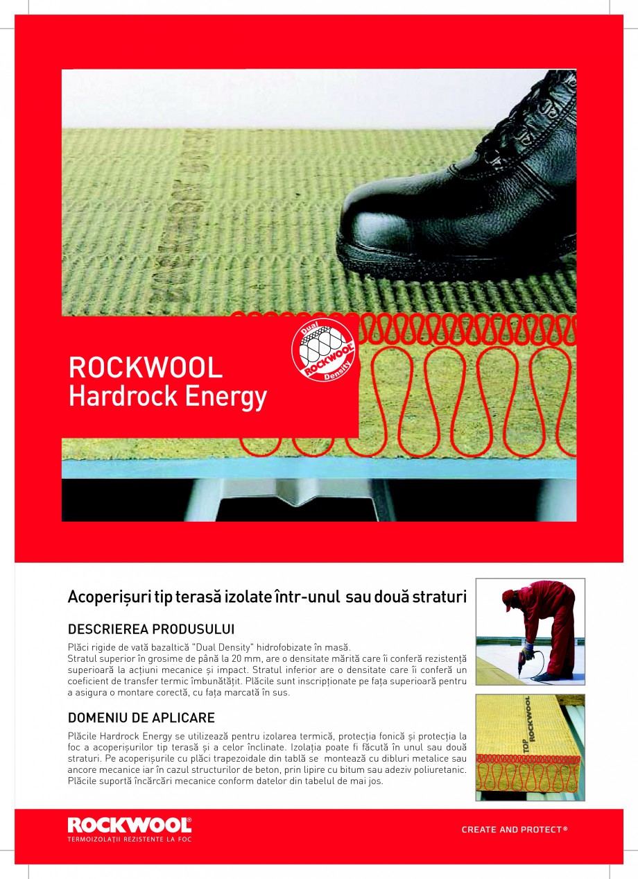 Pagina 1 - Placi rigide de vata bazaltica ROCKWOOL HARDROCK ENERGY Fisa tehnica Romana l ua D
...