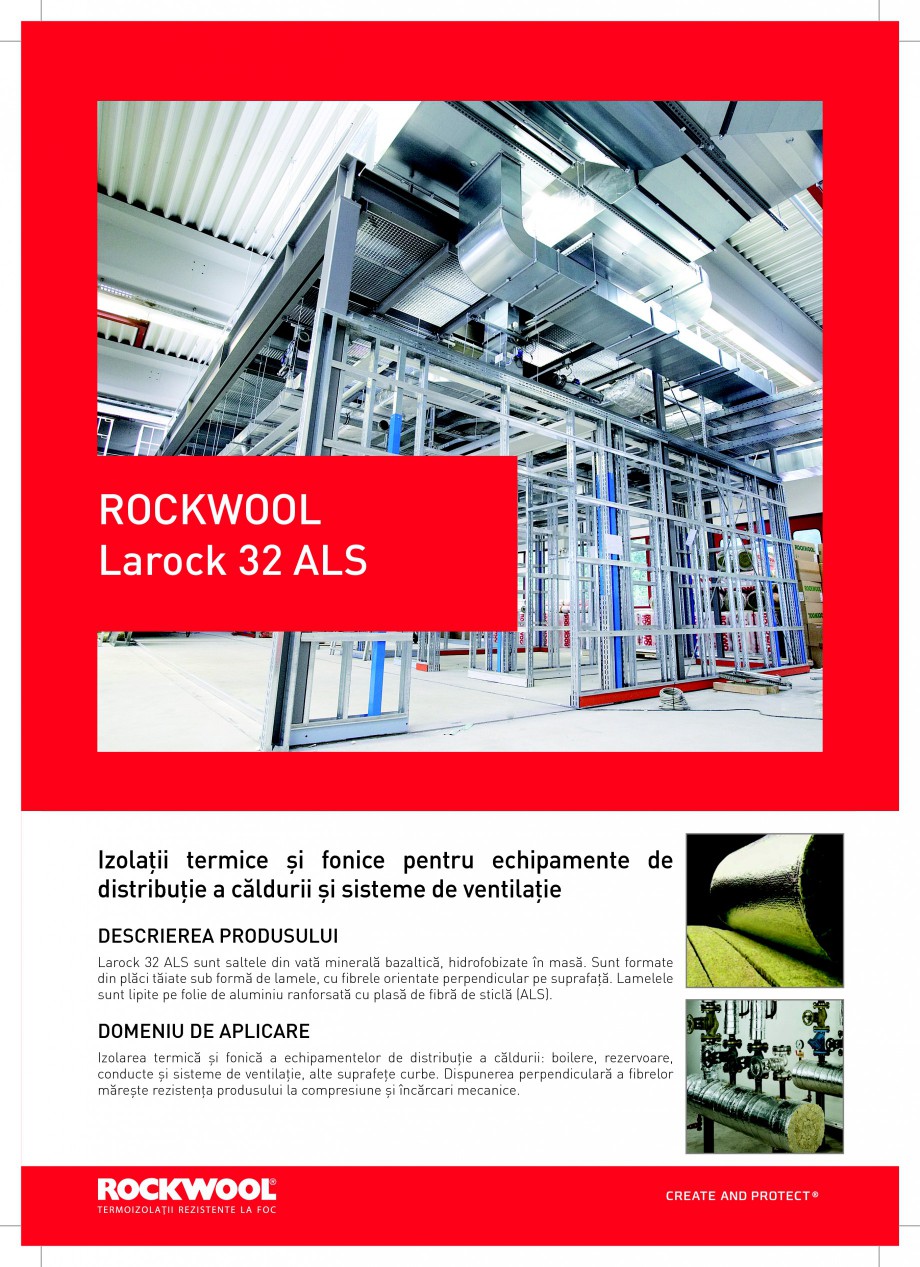 Pagina 1 - Saltele din vata minerala bazaltica ROCKWOOL  LAROCK 32 ALS Fisa tehnica Romana ROCKWOOL ...