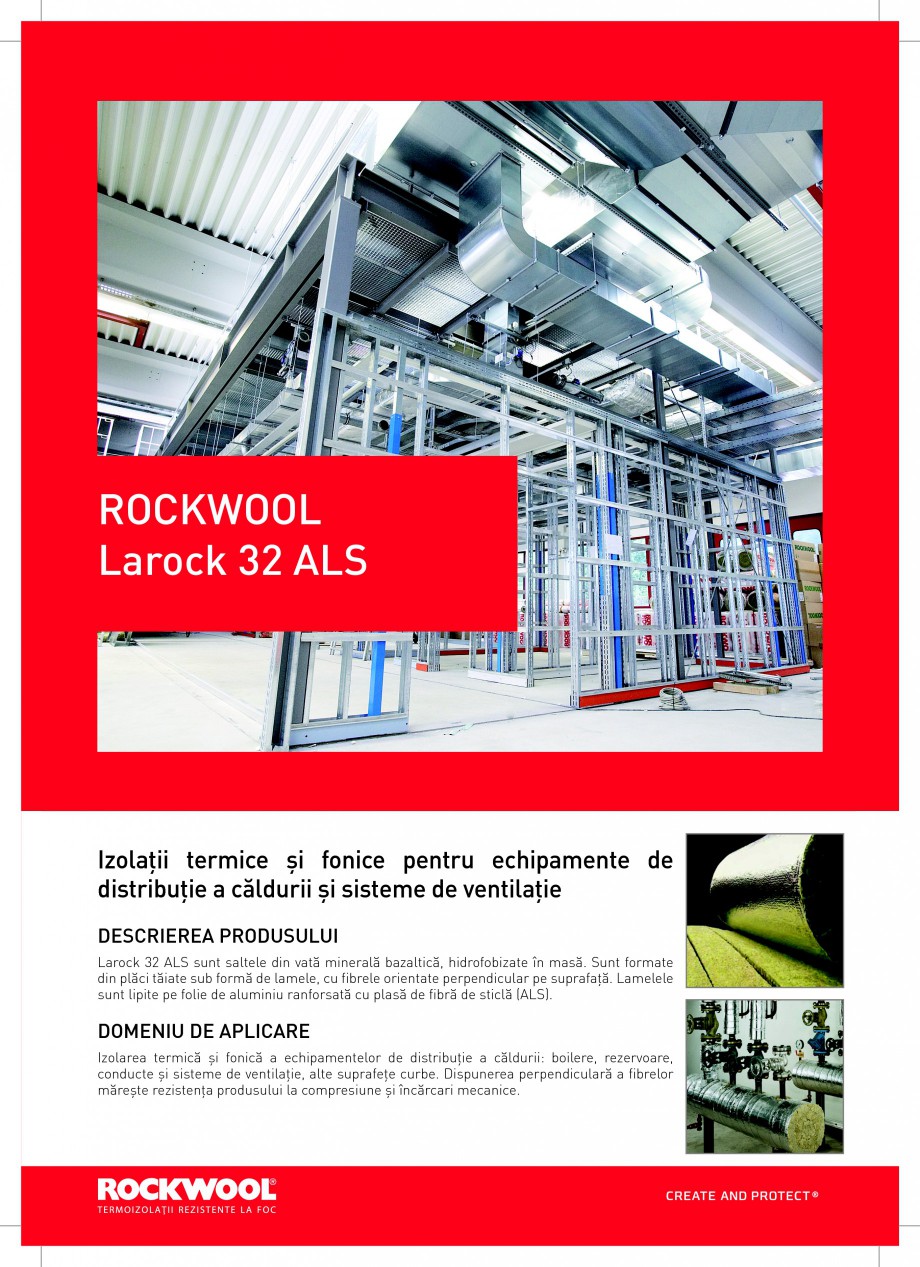 Pagina 1-Saltele din vata minerala bazaltica ROCKWOOL  LAROCK 32 ALS Fisa tehnica Romana ROCKWOOL Larock 32...