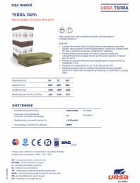 Plăci ușoare din vată minerală, hidrofobizate &icirc;n &icirc;ntreaga secțiune