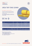 Saltea din vata minerala de sticla URSA - TWF FONO