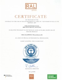 Certificat Blue Angel  Euceb