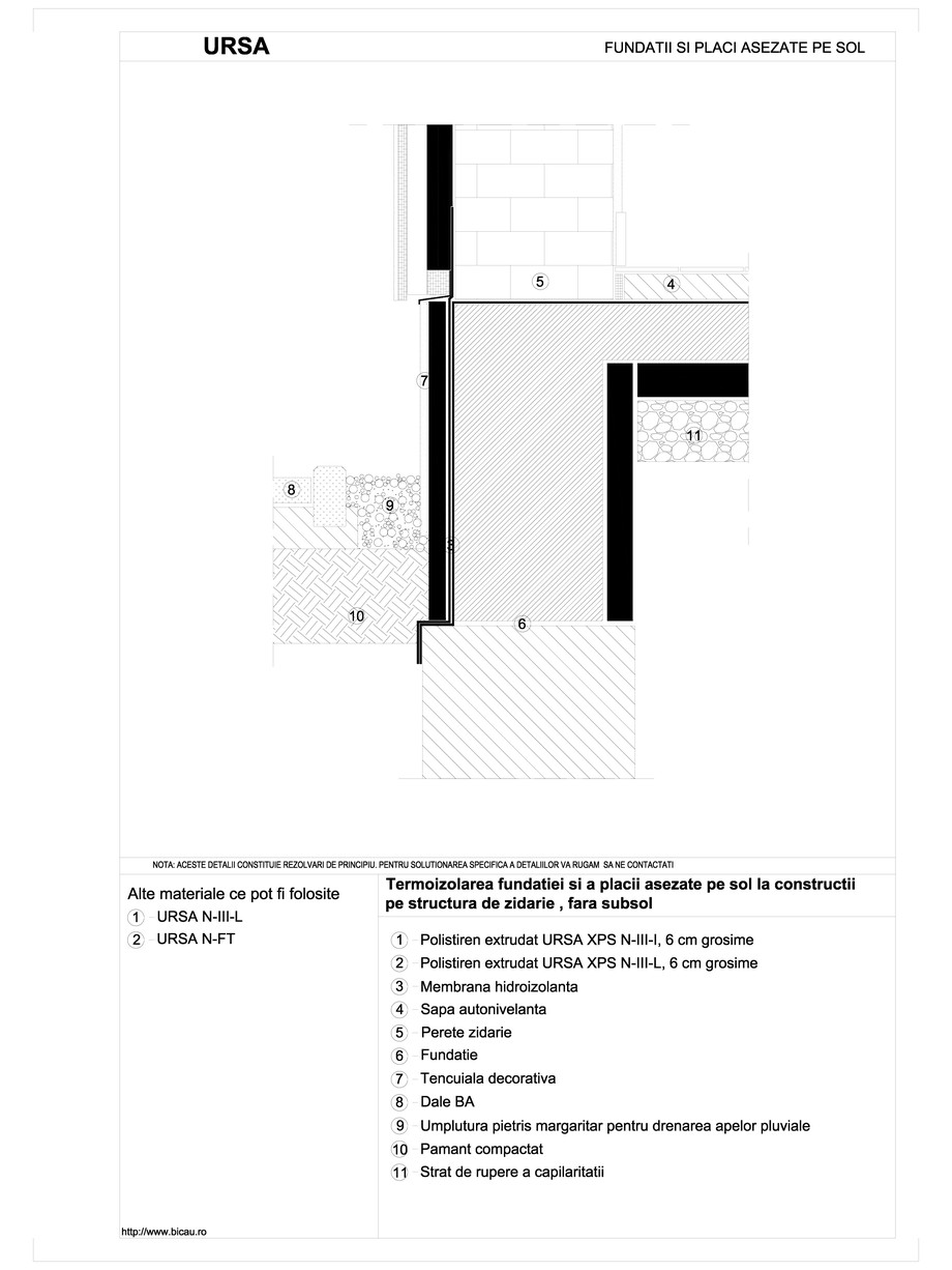 Pagina 1-CAD-DWG Termoizolarea fundatiei si a placii asezate pe sol la constructii pe structura de zidarie,...