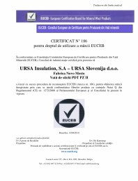 Consiliul european de certificare pentru produsele din vata minerala - EUCEB