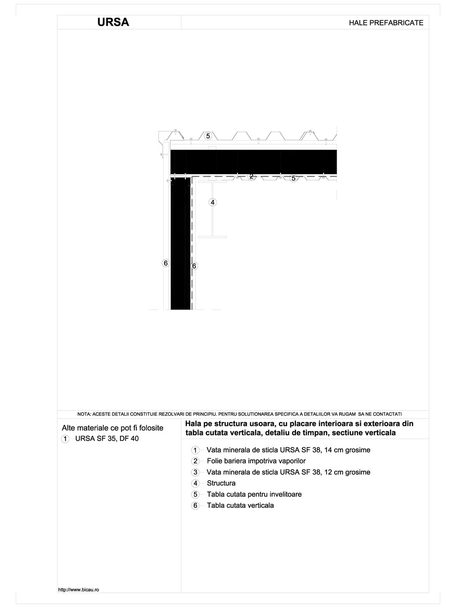 Pagina 1-CAD-DWG Hala pe structura usoara, cu placare interioara si exterioara din tabla cutata verticala,...