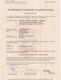 Certificat de Performanta 