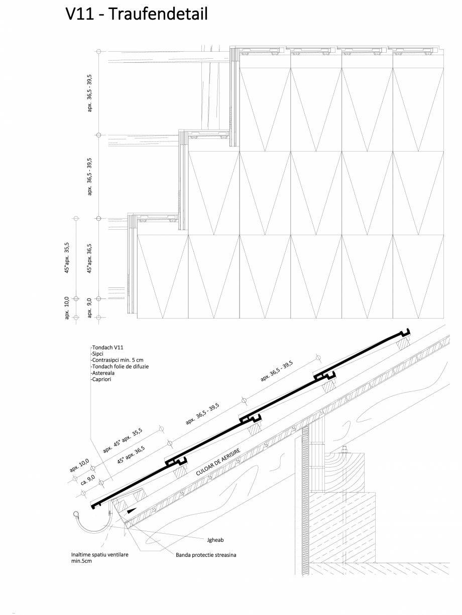 Pagina 1-CAD-DWG Streasina - detalii tehnice tigla ceramica TONDACH Detaliu de montaj V11 Porsche Design  