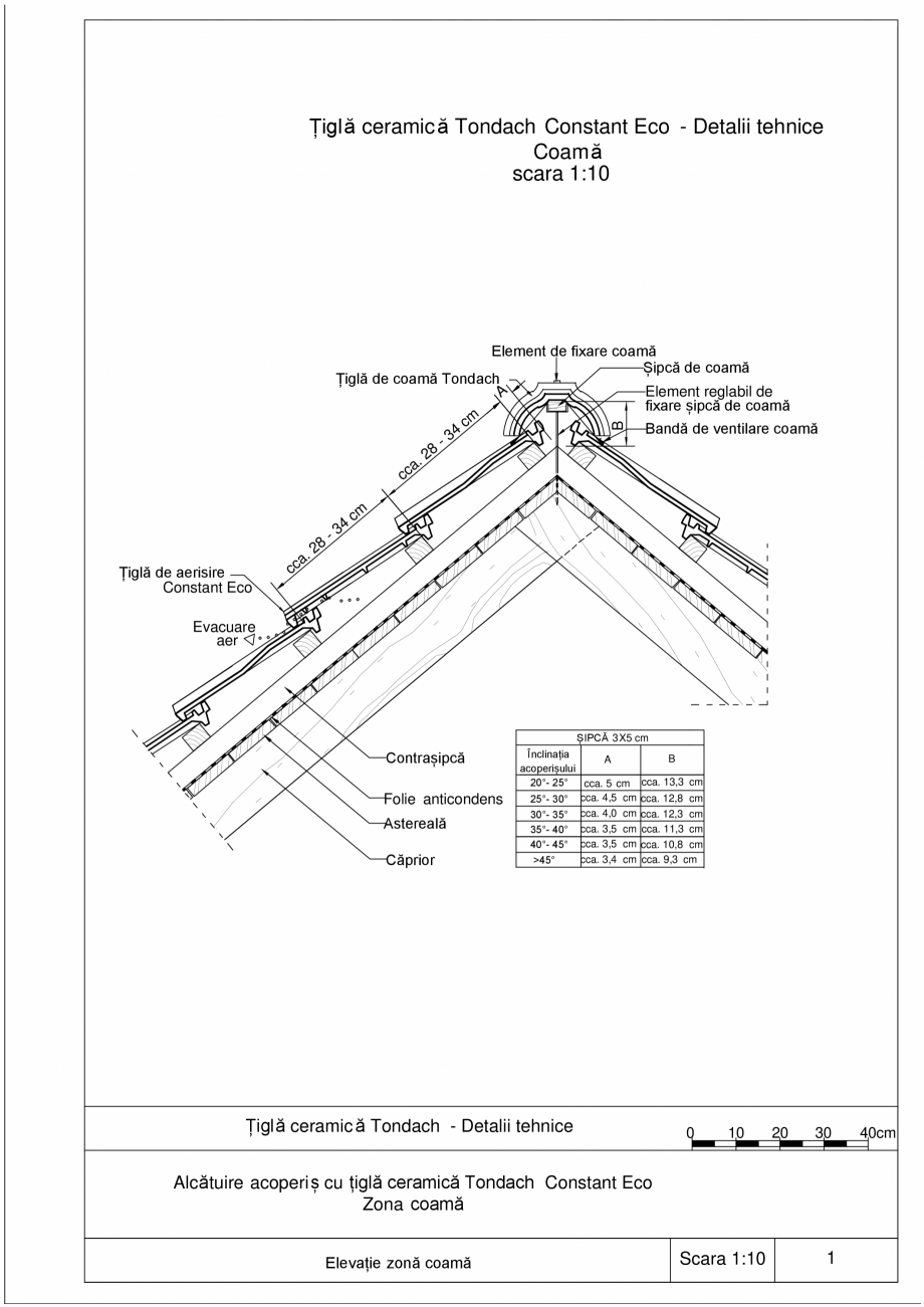 Pagina 1-CAD-PDF Detalii tehnice tigla ceramica TONDACH Detaliu de montaj Constant Eco 