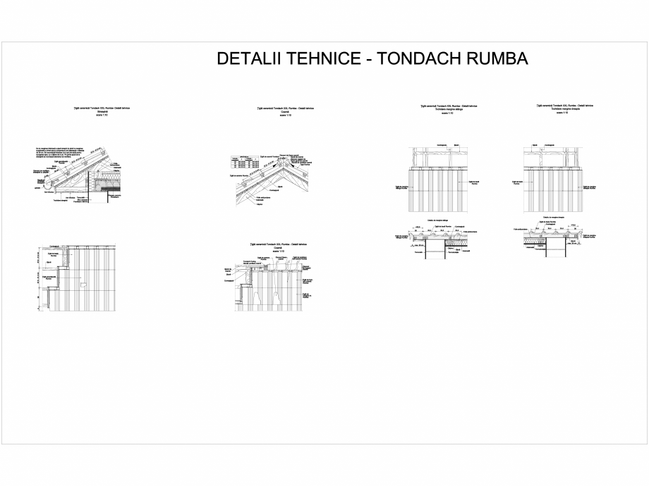 Pagina 1-CAD-DWG Detalii tehnice tigla ceramica TONDACH Detaliu de montaj Rumba 