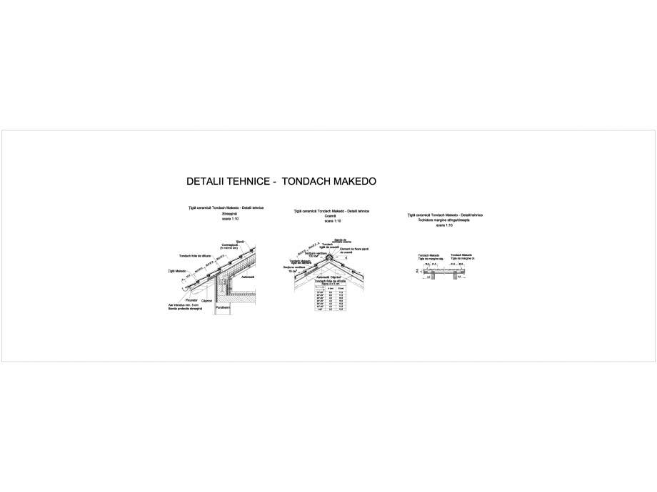 Pagina 1-CAD-DWG Detalii tehnice tigla ceramica TONDACH Detaliu de montaj Makedo 