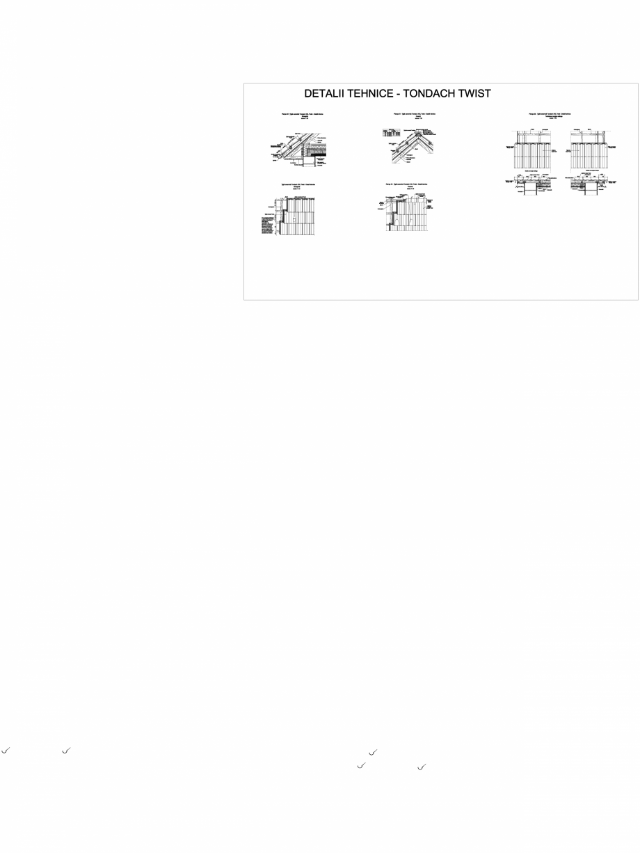 Pagina 1-CAD-DWG Detalii tehnice tigla ceramica TONDACH Detaliu de montaj Twist 