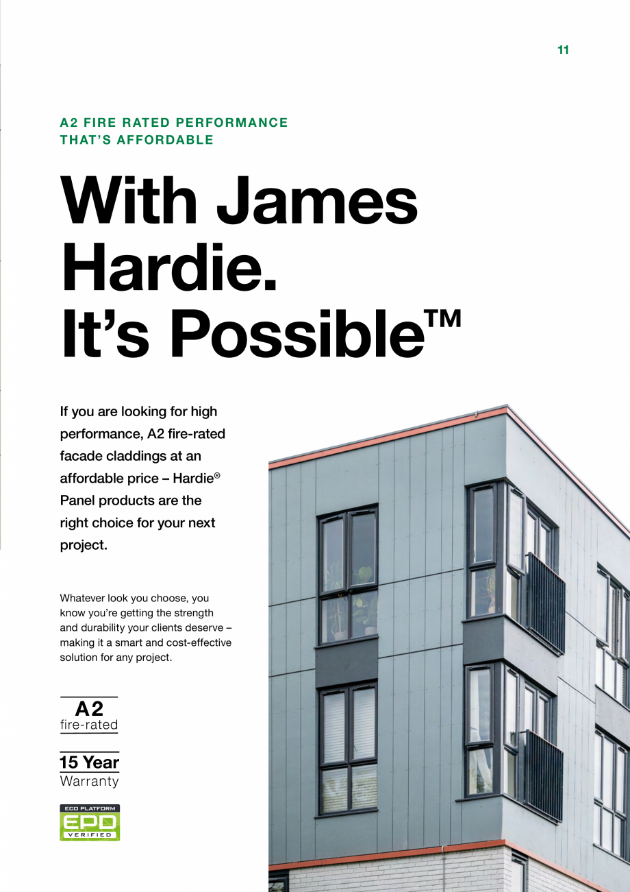 Pagina 11 - Placi de fibrociment  James Hardie Panel , Architectural Panel Catalog, brosura Engleza ...