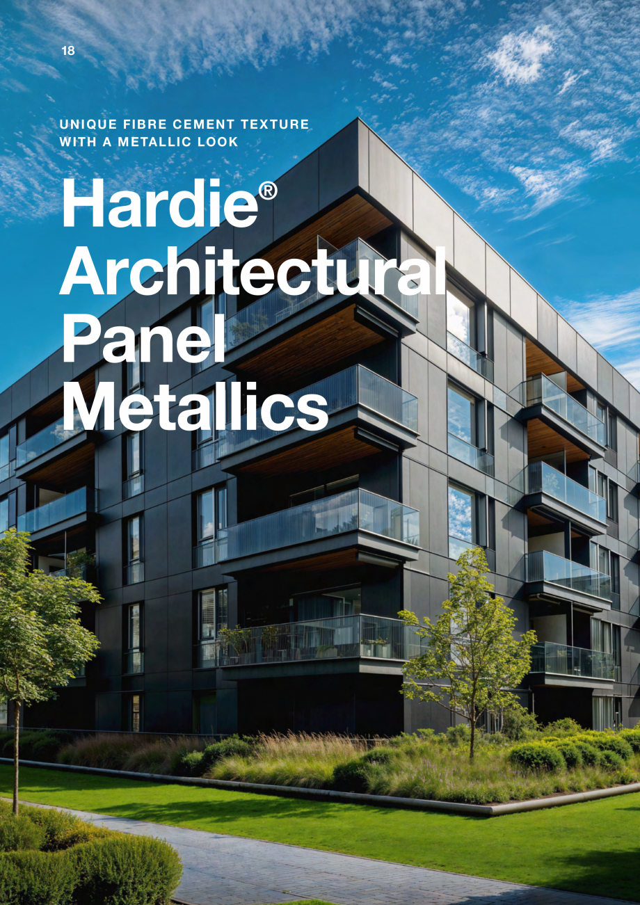 Pagina 18-Placi de fibrociment  James Hardie Panel , Architectural Panel Catalog, brosura Engleza 