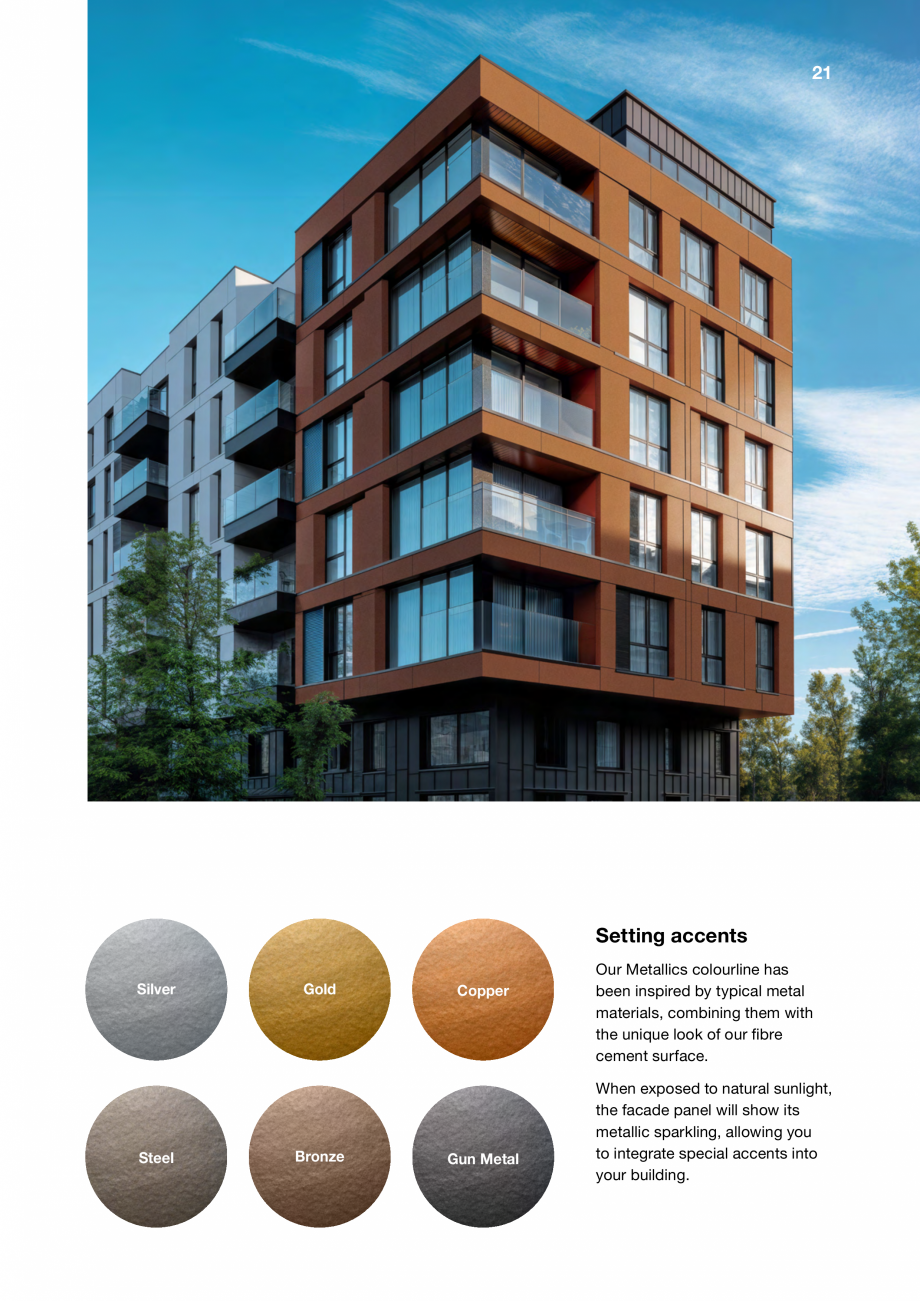 Pagina 21-Placi de fibrociment  James Hardie Panel , Architectural Panel Catalog, brosura Engleza 